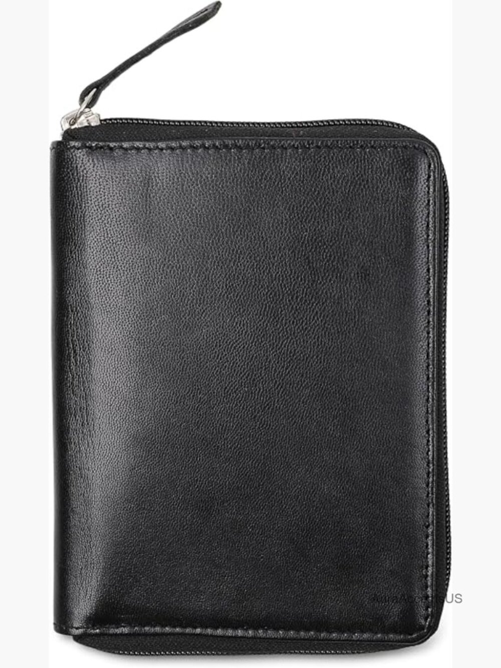 Full Grain Leather Passport Wallet with RFID Blocking Bifold Zip Around